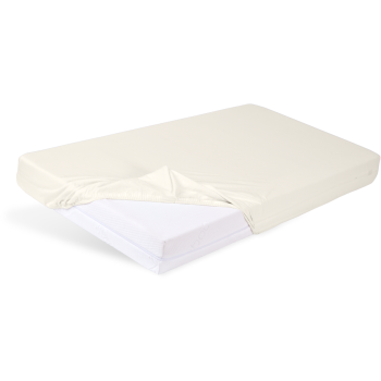 Prześcieradło nieprzemakalne na materac 140x70 bambusowe ekri