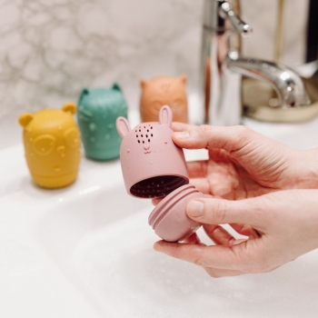 Silikonowe Zabawki do Kąpieli Odkręcane Zestaw 4 szt. Antypleśniowe