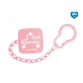 Łańcuszek do Smoczka Love Mummy – Bezpieczny Klips na Ubranko dla Niemowląt