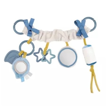 Zawieszka Sensoryczna PASTEL FRIENDS Szara do Wózka i Fotelika