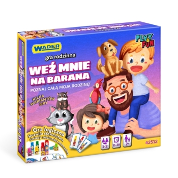 Play & fun Weź mnie na barana! Edukacyjna Gra Rodzinna dla Dzieci 2+