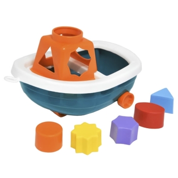 Edukacyjny Statek Sorter dla Dzieci 6 Elementów Kształty Kolory