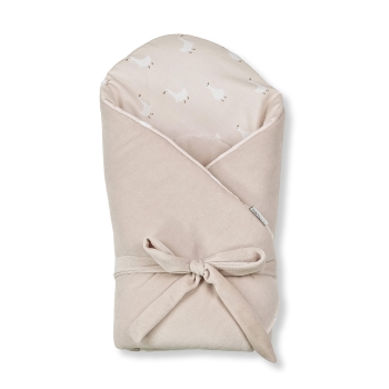 Rożek Niemowlęcy Bawełniany Gąska Gaja 75x75 cm - Beżowy