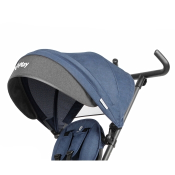 Rowerek Trójkołowy Składany Rito Star Blue z Prowadnikiem