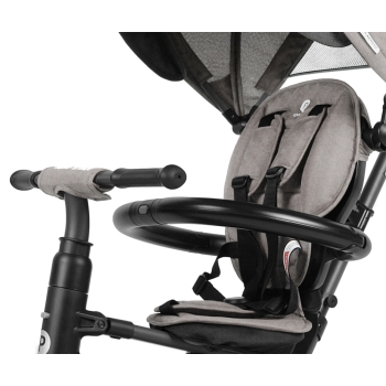 Rowerek Trójkołowy Rito Star Grey Składany z Prowadnikiem