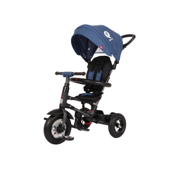 Rowerek Trójkołowy Rito Rubber Blue dla Dziecka – Wielofunkcyjny