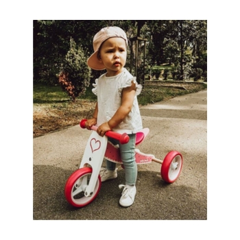 Rowerek Trójkołowy JAKE CANDY 2w1 Drewniany Biegowy dla Dzieci 12-36 msc