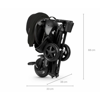 Rowerek Trójkołowy Qplay Nova Niello Składany 6w1 Czarny