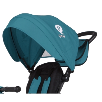 Rowerek trójkołowy Rito Plus zielony z pedałami – wielofunkcyjny dla dzieci