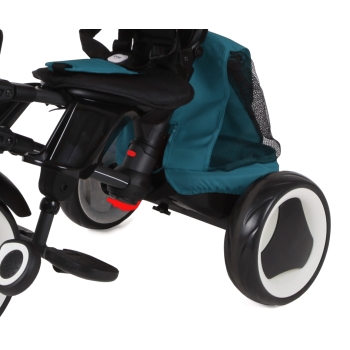 Rowerek trójkołowy Rito Plus zielony z pedałami – wielofunkcyjny dla dzieci