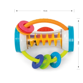 Milly Mally Grzechotka Sensoryczna Shaker Colorful z Gryzakiem i Lusterkami 0+