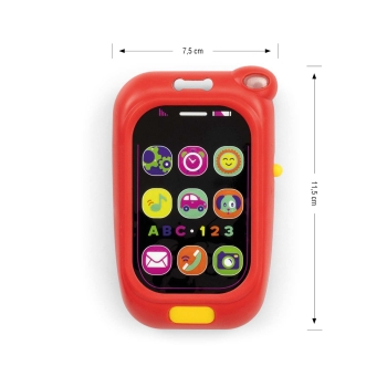 Zabawka Muzyczna Milly Mally Pierwszy Telefon Czerwony dla Dzieci