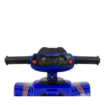 Quad Jeździk dla Dzieci Milly Mally Monster Granatowy z Muzyką