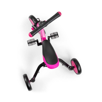 Rowerek 4w1 OPTIMUS Plus Różowy | Biegowy i Trójkołowy dla Dzieci