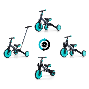Rowerek Biegowy i Trójkołowy 4w1 OPTIMUS Plus Mint