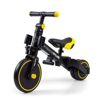 Rowerek Dziecięcy 4w1 OPTIMUS Plus Czarny - Tricykl Biegowy