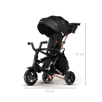 Rowerek Trójkołowy Składany Nova+Rubber Golden dla Dzieci