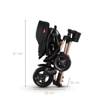 Rowerek Trójkołowy Składany Nova+Rubber Golden dla Dzieci