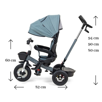 Rowerek Trójkołowy Movi 5w1 Szary dla Dziecka 1-5 Lat