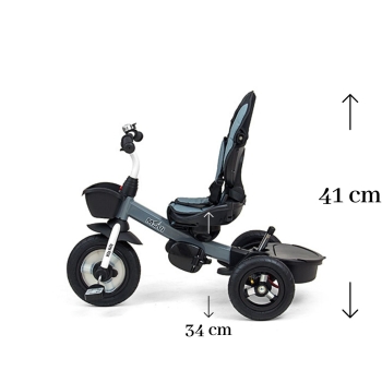 Rowerek Trójkołowy Movi 5w1 Szary dla Dziecka 1-5 Lat