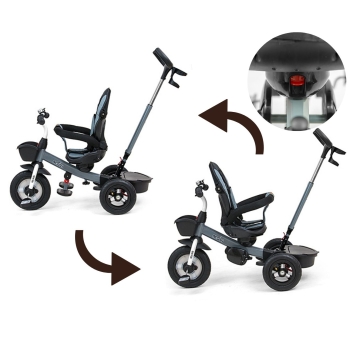 Rowerek Trójkołowy Movi 5w1 Szary dla Dziecka 1-5 Lat