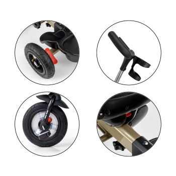 Rowerek Trójkołowy Movi Gold 5w1 z Pomp. Kołami i Obrotowym Siedziskiem