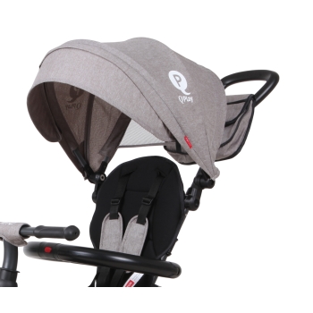 Rowerek Trójkołowy Milly Mally Rito Plus Szary Qplay dla Dziecka