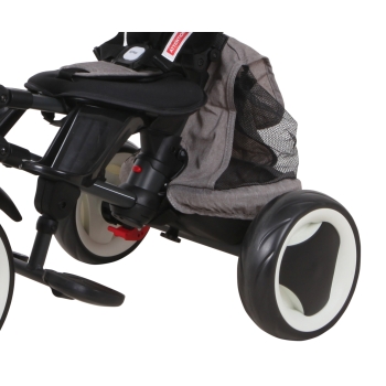 Rowerek Trójkołowy Milly Mally Rito Plus Szary Qplay dla Dziecka