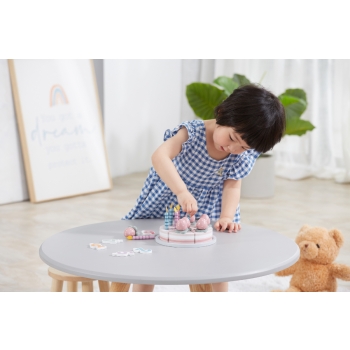 Drewniany Tort Truskawkowy VIGA do Krojenia – Zabawka Edukacyjna