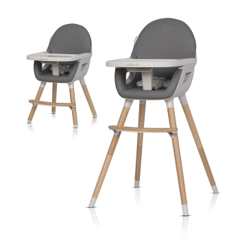 Krzesełko do Karmienia 3w1 COLIBRO SCANDI ONYX Skandynawskie Design