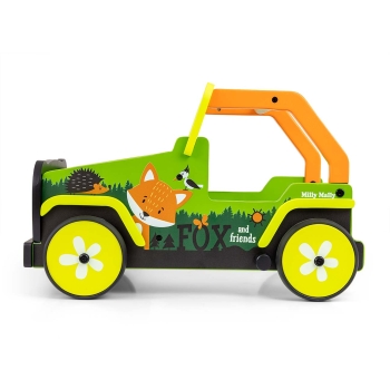 Drewniany Chodzik-Pchacz Explorer Fox and Friends dla Dzieci 12-36m