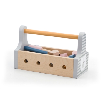 Viga Polar Bear Drewniana Skrzynka z Narzędziami dla Dzieci 3+