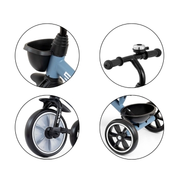 Milly Mally Rowerek Trójkołowy Bobby Denim z Kołami EVA 24M+