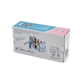 Viga Drewniana Przebijanka Kolorowe Kołki Młotek Polar Bear