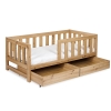 Klupś Łóżko Młodzieżowe Amelia Dąb 160x80 cm z Barierką
