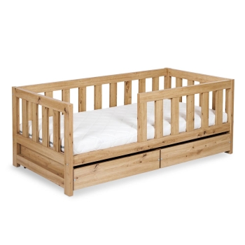 Klupś Łóżko Młodzieżowe Amelia Dąb 160x80 cm z Barierką