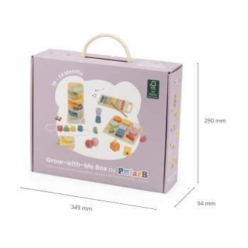 VIGA Edukacyjny Zestaw Drewnianych Zabawek Manualni Odkrywcy 18-24m