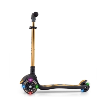 Milly Mally Hulajnoga Trójkołowa Boogie Scooter Złota LED dla Dzieci