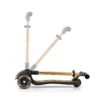 Milly Mally Hulajnoga Trójkołowa Boogie Scooter Złota LED dla Dzieci