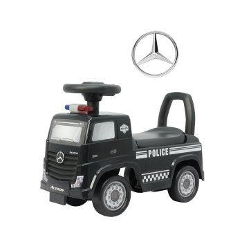 Milly Mally Jeździk Mercedes-Benz Actros Police Czarny Licencjonowany