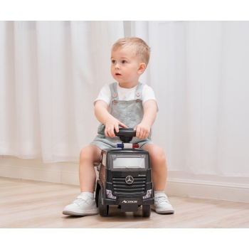 Milly Mally Jeździk Mercedes-Benz Actros Police Czarny Licencjonowany