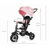 MILLY MALLY Qplay Rito Rubber Pink Rowerek Trójkołowy Składany