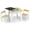 Milly Mally Zestaw Meble Dziecięce Olaf Blocks Stolik + 2 Krzesełka Białe