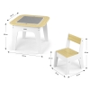 Milly Mally Zestaw Meble Dziecięce Olaf Blocks Stolik + 2 Krzesełka Białe