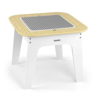 Milly Mally Zestaw Meble Dziecięce Olaf Blocks Stolik + 2 Krzesełka Białe