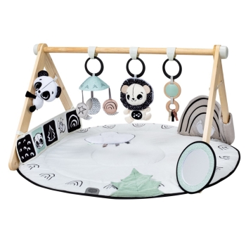 Tiny Love Gimnastyka dla Bobasa ze Stojakiem Décor Luxe Czarno-Biała Mata