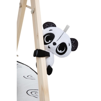 Tiny Love Gimnastyka dla Bobasa ze Stojakiem Décor Luxe Czarno-Biała Mata