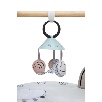 Tiny Love Gimnastyka dla Bobasa ze Stojakiem Décor Luxe Czarno-Biała Mata