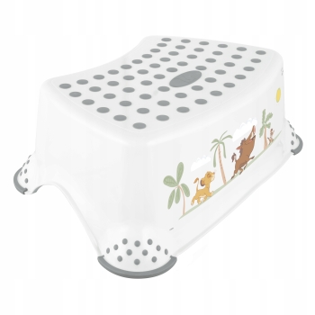 Podest dziecięcy KEEEPER Lion King, antypoślizgowy, do nauki higieny, biały