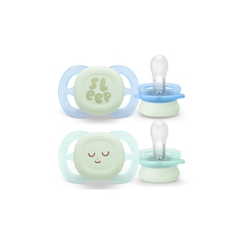 Philips Avent Smoczek Ultra Start Night 0-2m silikonowy 2 szt.